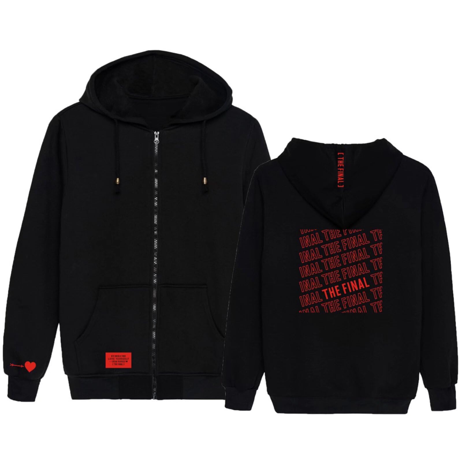 Buy YJYP Kpop Zipper Hoodie World Tour Love Yourself Speak